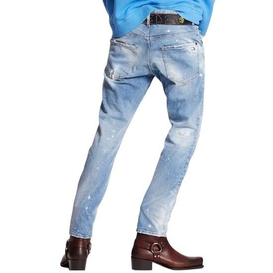 Dsquared2 Skater Jeans Destroyed Look Denim Blauwe Jeans - Image 3