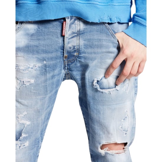 Dsquared2 Skater Jeans Destroyed Look Denim Blauwe Jeans - Image 5