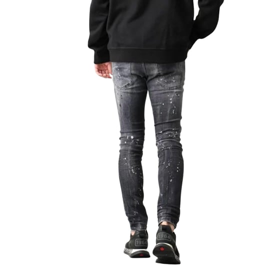 Dsquared2 Super Twinky Jean Black Diamond Destroyed Wash Black Jeans - Image 3
