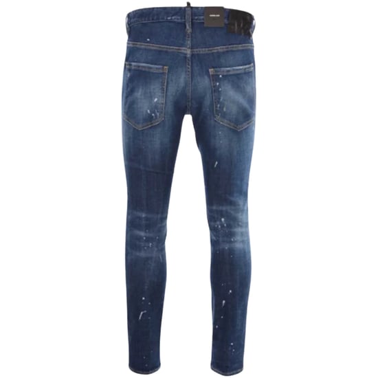 Dsquared2 Skater Jeans Destroyed Reinforced Paint Splash Effect Blauwe Jeans - Image 2