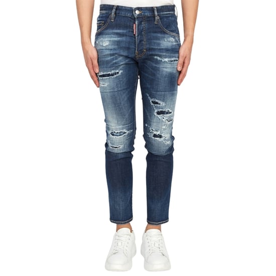 Dsquared2 Skater Jean Destroyed Reinforced Denim Blue Jeans - Image 2