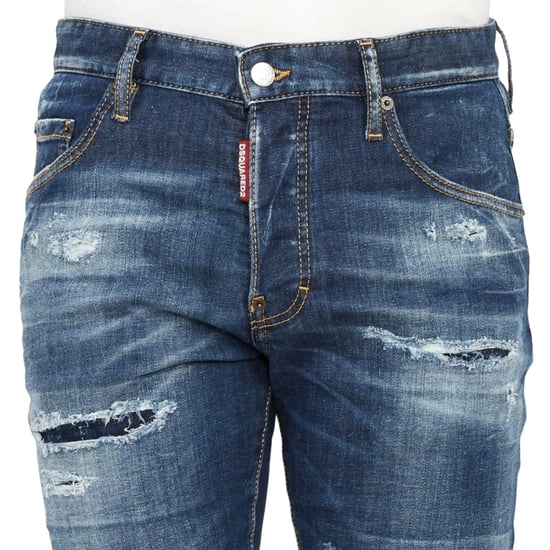 Dsquared2 Skater Jean Destroyed Reinforced Denim Blue Jeans - Image 6