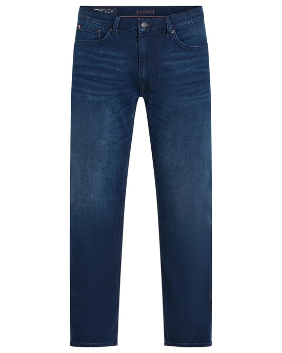 Slim Fit Core Bleecker Logo Detail Jeans in Dark_Blue - Image 2