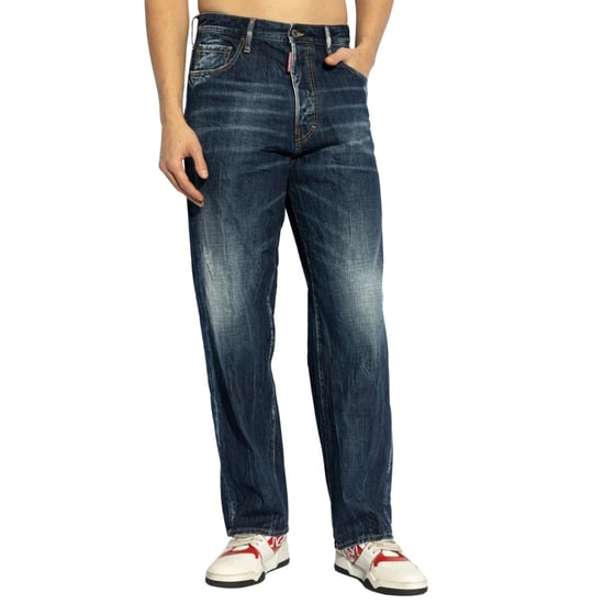 Dsquared2 Be Cool Be Nice Wash Loose Jeans Marineblauw - Image 2