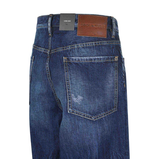 Dsquared2 Be Cool Be Nice Wash Loose Jeans Marineblauw - Image 5