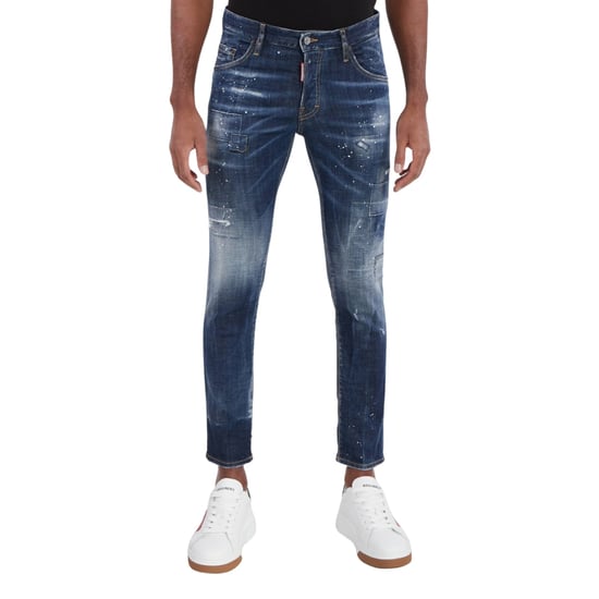 Dsquared2 Skater Jeans Destroyed Reinforced Patch Blauwe Jeans - Image 3