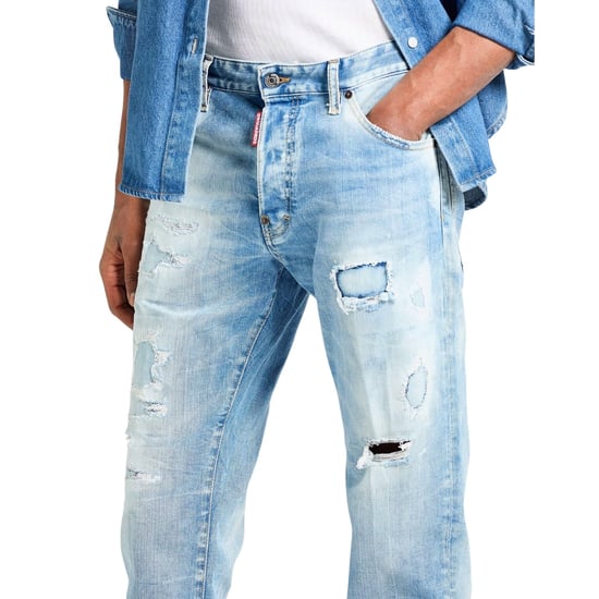 Dsquared2 Cool Guy Jean Destroyed Wash Light Blue Jeans - Image 4