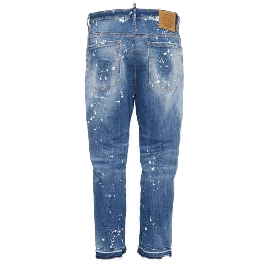 Dsquared2 Medium Sea Salt Wash Bro Jeans Navy Blue - Image 2