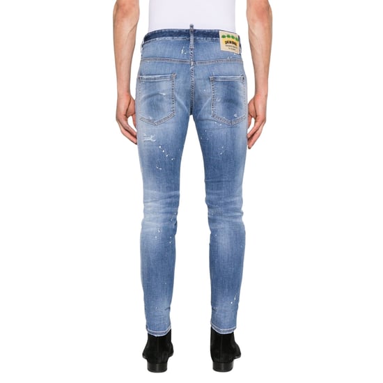 Dsquared2 Skater Jeans Met Destroyed Paint Effect, Blauwe Jeans - Image 4