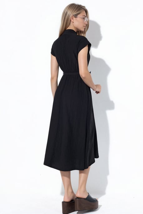 Textured Gelaagde Maxi Jurk - Image 3