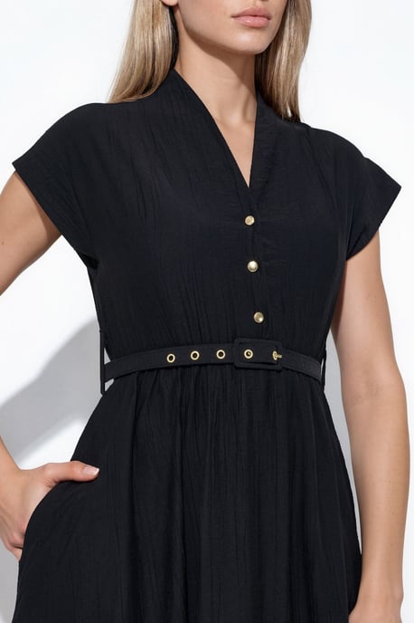 Textured Gelaagde Maxi Jurk - Image 4