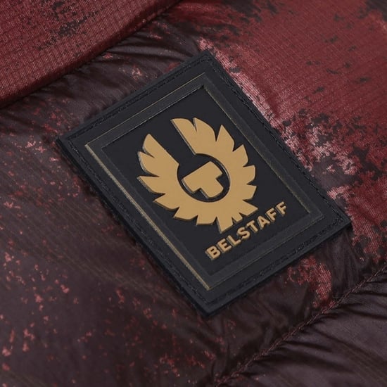 Belstaff Abstract Laurel Lava Red Gilet Donsjas - Image 3