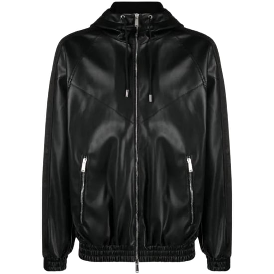 Dsquared2 Contrast Hooded Black Jacket - Image 1