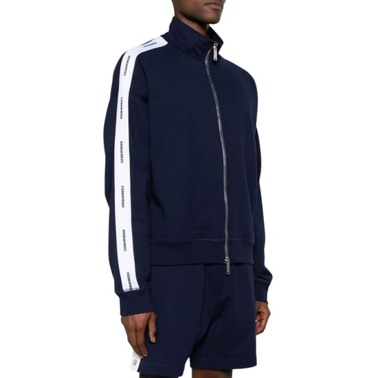 Dsquared2 Trainingsjack Met Logo-tape In Marineblauw - Image 3