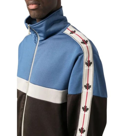 Dsquared2 Maple Leaf Tape Blauw Trainingsjack - Image 6