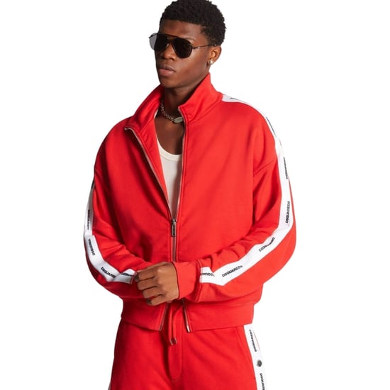 Dsquared2 Röd Träningsjacka Med Logotyptejp - Image 2