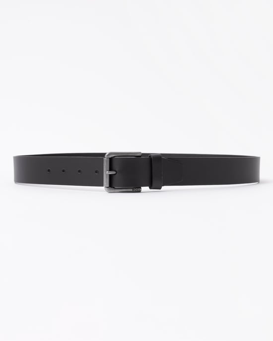 Logo Detail Belt in Black - Image 1