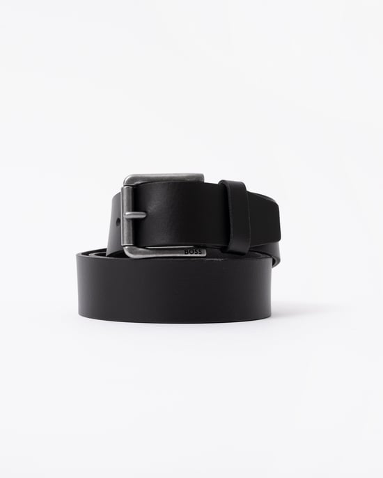 Logo Detail Belt in Black - Image 2