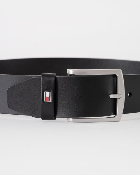 Logo Detail Belt in Black - Image 2
