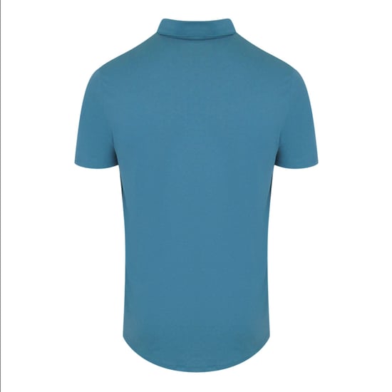 Aquascutum Active Beach Basic Sailor Polo Avio Blue Polo Shirt - Image 2