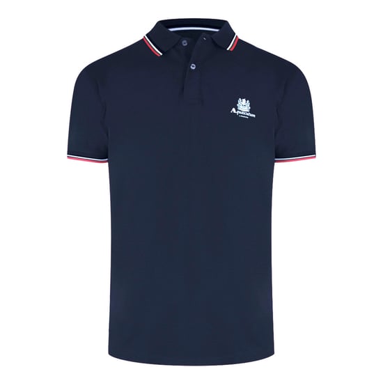 Aquascutum Active Cotton Polo Navy Blue - Image 1