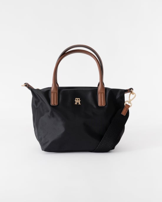 Logo Detail Mini Tote Bag in Black - Image 1