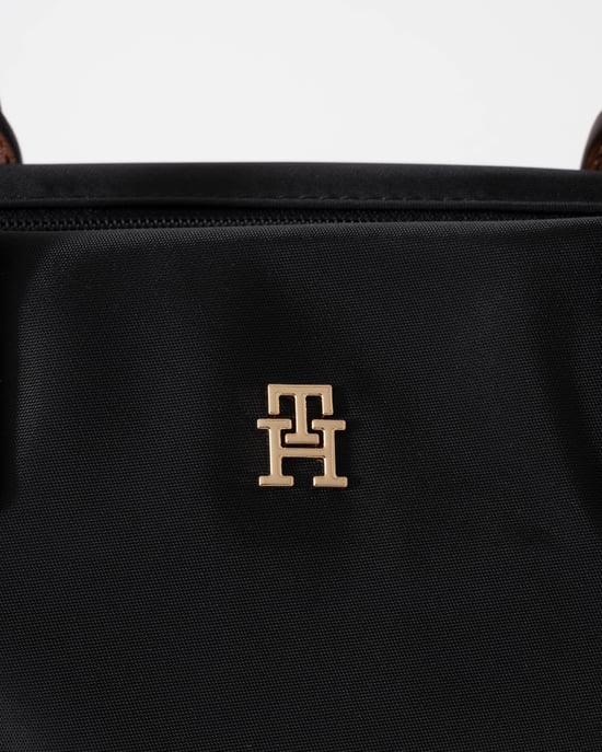 Logo Detail Mini Tote Bag in Black - Image 2