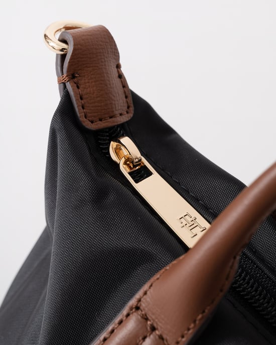 Logo Detail Mini Tote Bag in Black - Image 4
