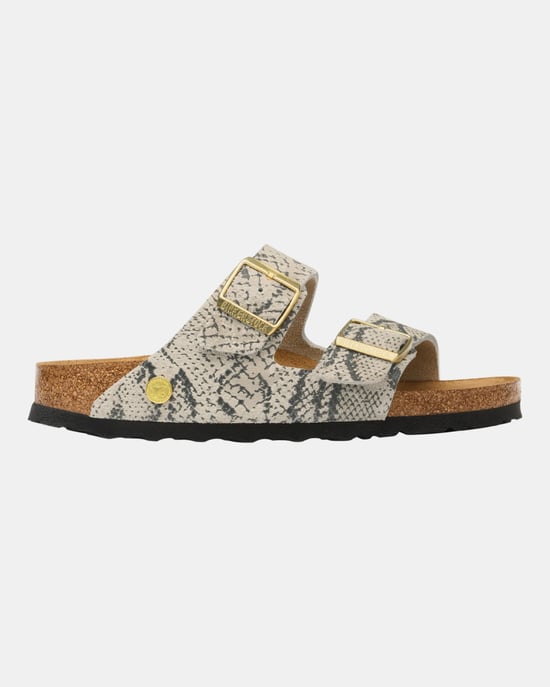 Logo Detail Sandals in Light Grey - Image 3