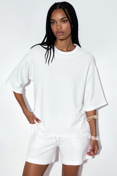 Dames Losse Crewneck T-shirt - Image 1