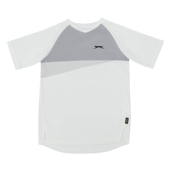 Slazenger Kinderen/Kids Court Kleurblok Logo T-Shirt (Wit) - Image 1