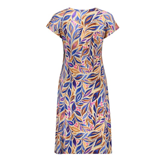 Geisha 67424-60 june 815 dress v-neck short jersey aop pr.02-26-2 indigo/purple - Image 2