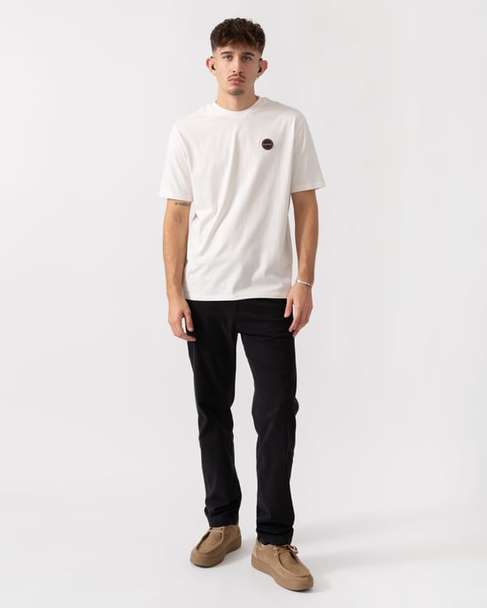 Badge T-Shirt in Cream - Image 4