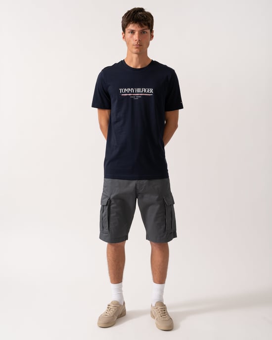 Brand Love Hilfiger T-Shirt in Navy - Image 4
