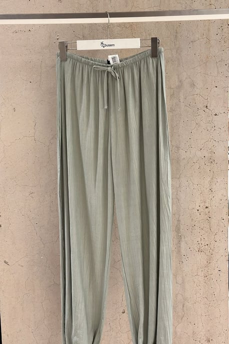 Elastische broek met strikdetail - Image 2