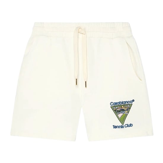 Casablanca Embroidered Tennis Club Icon Off-white Shorts - Image 1