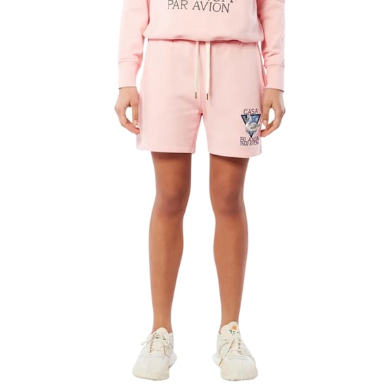 Casablanca Embroidered Casablanca Par Avion Pink Shorts - Image 4