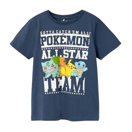 Name It Pokémon-T-shirt met ronde hals voor kinderen (Donkere Denim) - Image 1