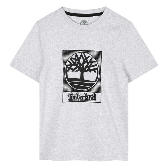 Timberland Jongens Logo Regular T-shirt (Grijs) - Image 1