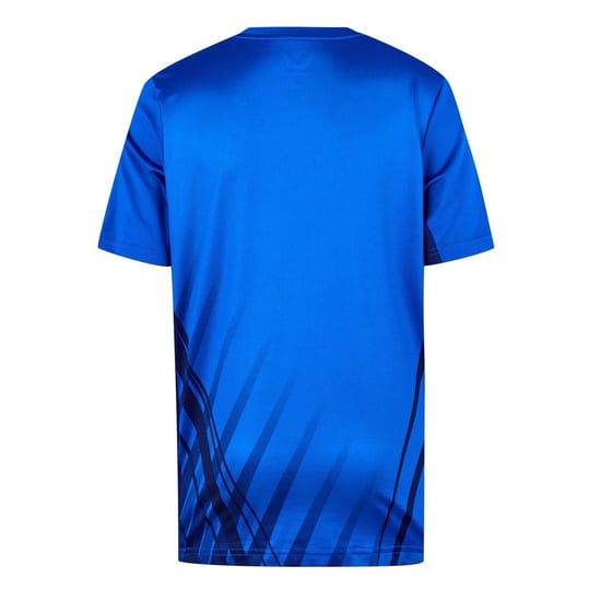 Castore Rangers FC trainings-T-shirt met geribde kraag voor kinderen (Blauw) - Image 2