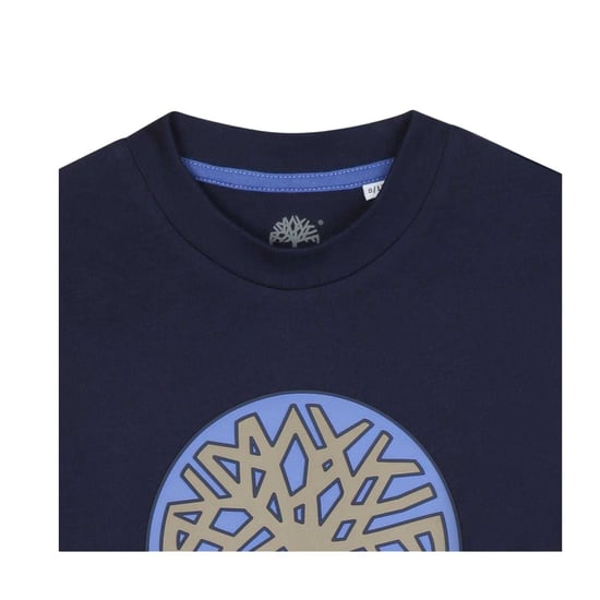Timberland Jongens T-shirt met logo-aankraag (Marine) - Image 3