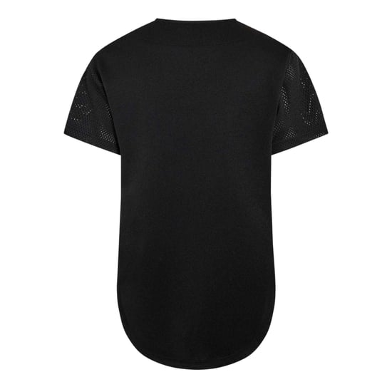 Criminal Damage Mens Youth Photo Print Mesh Basketball Shirt (Black/Grey) - Image 2