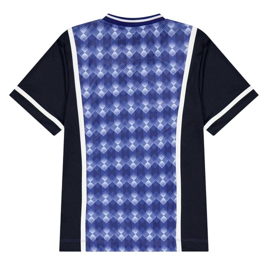 Lyle & Scott Kinder-T-shirt met argylepatroon en V-hals uit 1874 (Nu Blauw) - Image 2