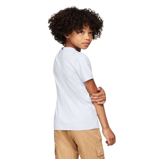Tommy Hilfiger Katoenen T-shirt met kinderlogo (Luchtig Blauw) - Image 2