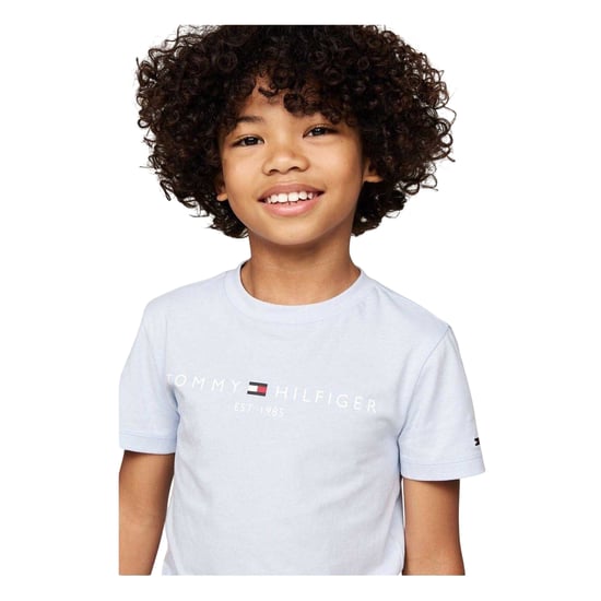 Tommy Hilfiger Katoenen T-shirt met kinderlogo (Luchtig Blauw) - Image 3
