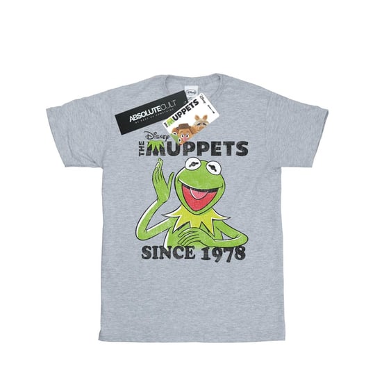 Disney Mens The Muppets Kermit Since 1978 T-Shirt (Heather Grey) - Image 2