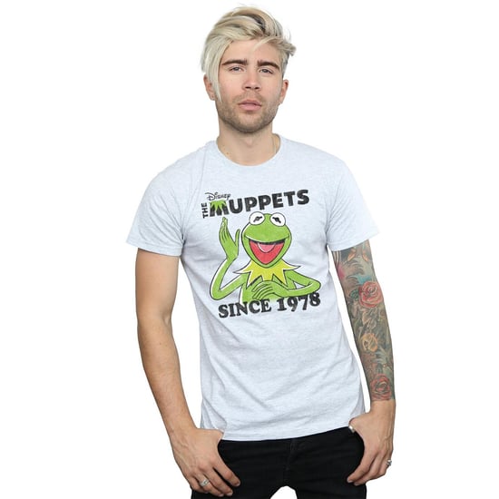 Disney Mens The Muppets Kermit Since 1978 T-Shirt (Heather Grey) - Image 3