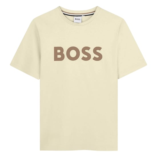 Boss Childrens/Kids Logo T-Shirt (Cream) - Image 1