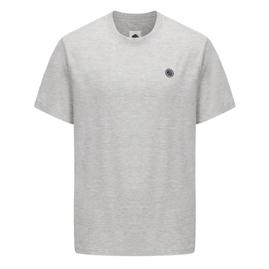 Pretty Green Mens Chest Logo Crew Neck T-Shirt (Grey Marl) - Image 1
