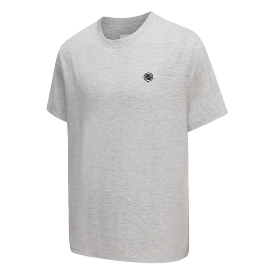 Pretty Green Mens Chest Logo Crew Neck T-Shirt (Grey Marl) - Image 3